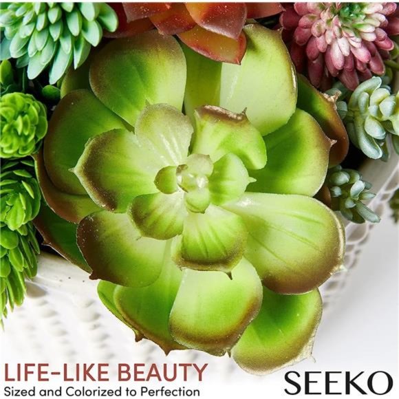 Artificial Succulents 14 Pack Premium Succulent Plants Artificial Realistic Faux - Picture 5 of 6